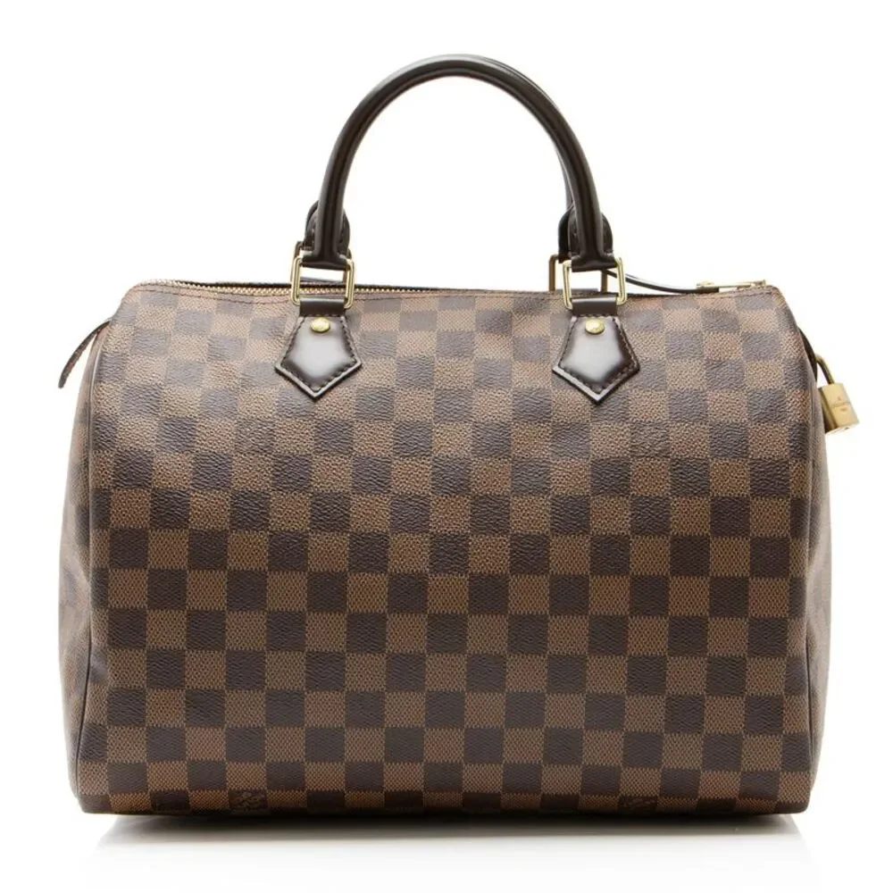 Louis Vuitton Damier Ebene Speedy 30 Satchel